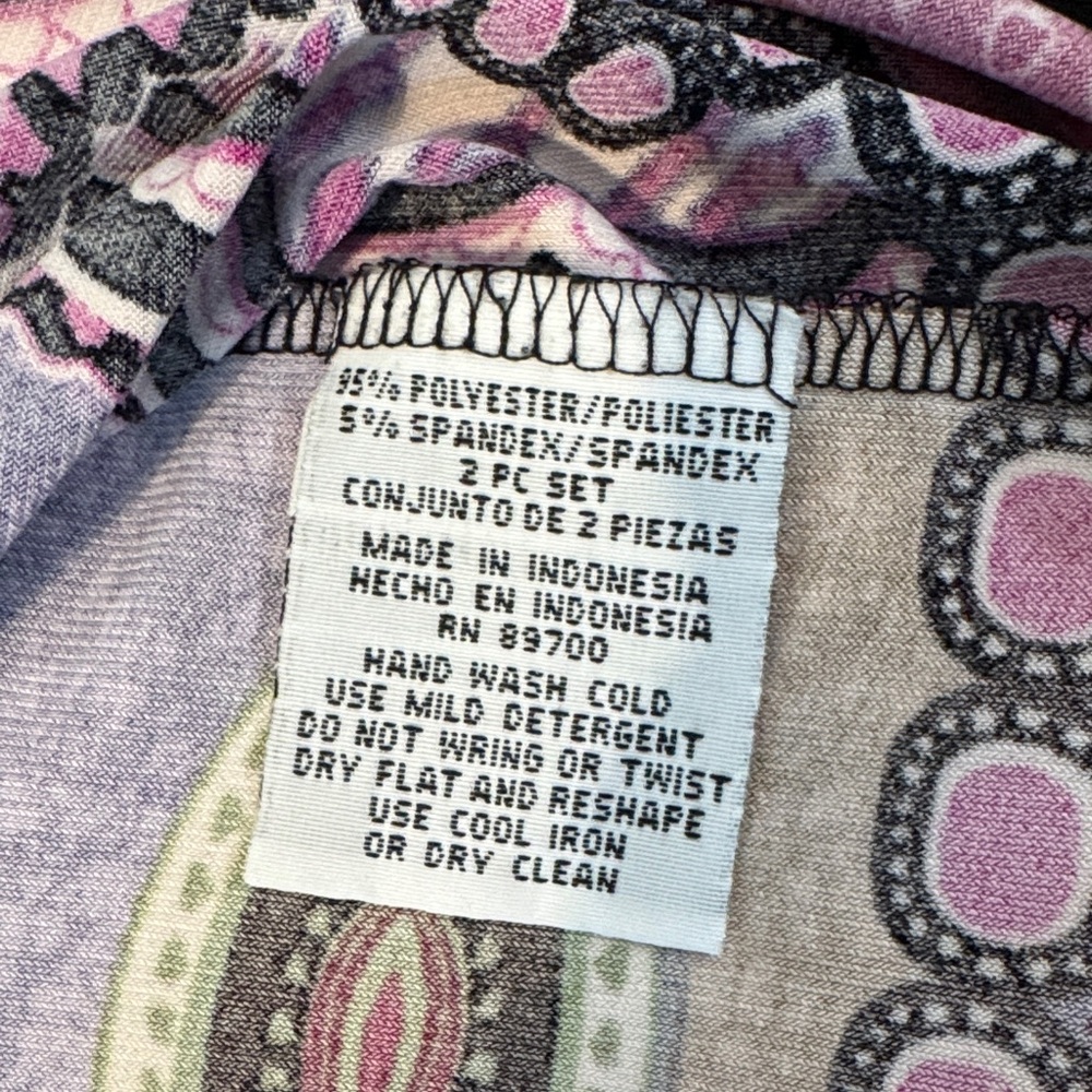 R&K Originals, Pink and Black Patterned Women's open front cardigan, size 18W - Picture 4 of 6